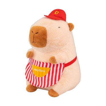 Yinanstore Capybara Doll Capybara Stuffed Animal Cute Animal 40cm Home Decoration Capybara Stuffed Toy Gifts Kids Boys Girls Chef