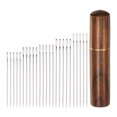 thumbnail image 1 of Unique Bargains Large Eye Sewing Needles Stainless Steel Embroidery Thread Needle 25 Pack, 1 of 6
