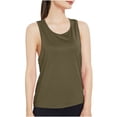 thumbnail image 2 of BLCHUNen Camisoles pour Femmes Col Rond Chandail Sans Manches Dos Ouvert Léger Extensible Décontracté Sport Actif Gym Blouses Tendance, 2 of 4