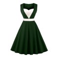 thumbnail image 3 of Robes d'Été Grande Taille pour Femmes 2024 Robe à Couleurs Contrastées Sans Manches à Col en V Robe Aguichant Économisez jusqu'à 65 % de Rabais!, 3 of 4