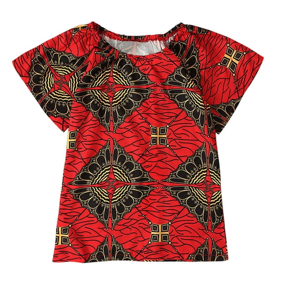 Girls Dresses for Toddler Girls—Traditional Dashiki Style Sleeveless Ankara Dress for Little Fashionistas Off-Shoulder African Heritage Kids Clothing