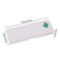 thumbnail image 3 of C Pencil Case Frosted Plastic Fruit Pattern Storage organizer With Large Capacity for Students School Supplies Multifunctional Small Storage Box 7.68 X 2.52 X 0.40 Inches, 3 of 6