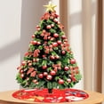 thumbnail image 5 of Pisexur Christmas Tree Skirt ,Many patterns 35.13"Christmas Tree Upholstered Bottom Cover, Suitable For Christmas Tree Decorations, Christmas Family Gathering Christmas Decorations Christmas Gifts, 5 of 5