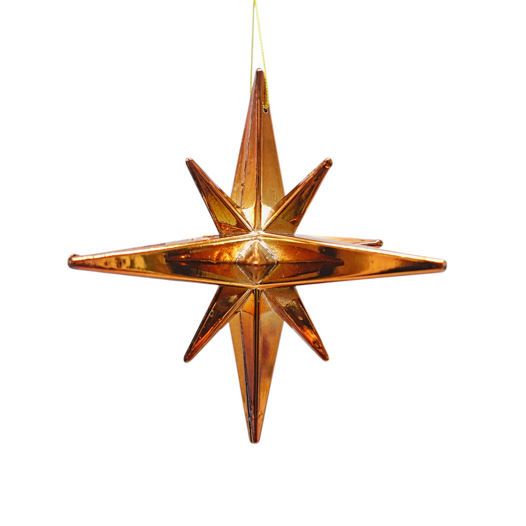 Holiday Time Ornement Étoile En Bronze Brillant
