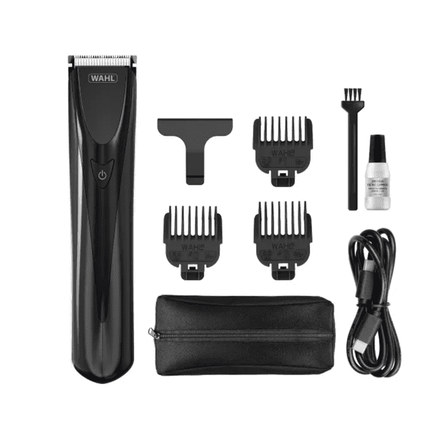 Wahl Fidela™ Cordless Trimmer – Lightweight, Slim Design for Precision Grooming, USB Rechargeable with LED Smart Charge Indicator, Includes 3 Guide Combs, Model-3028302