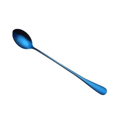 Czzoypi Cuillères de Service (Multicolore), Cuillère à Soupe Cuillère Colorée Cuillères à Long Manche Coutellerie Outils pour Boire du Café Gadget de Cuisine