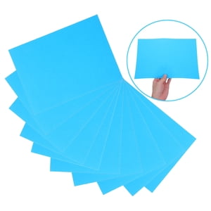 PAMINGONO 100Pcs Papier à copier couleur bleue pour imprimante Reproduction haute couleur Finition lisse pour utilisation au bureau