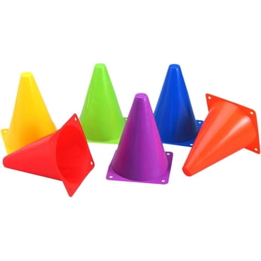 Estbridge Plastic Traffic Cones Sports Training Cones Skater Soccer Football Cones Agility Marker Cones Playing Field Cones Pylons