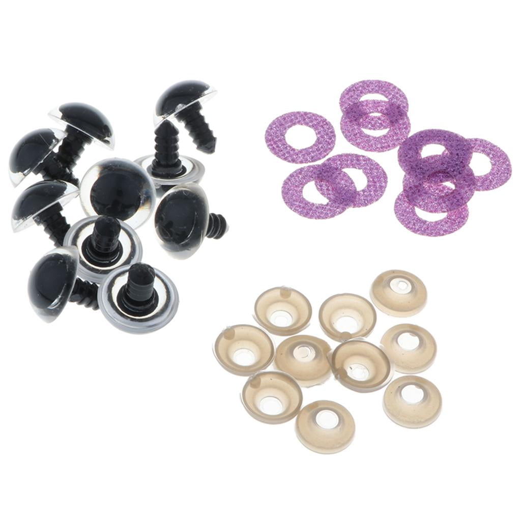 10pc Glitter Dolls Eyes Stuffed Toys Puppet 20mm