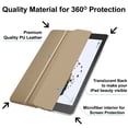 thumbnail image 2 of DuraSafe Cases For iPad Air 3rd Generation 2019 - 10.5 Inch Slimline Series Lightweight Protective Cover with Dual Angle Stand & Froasted PC Back Shell - Gold, 2 of 6