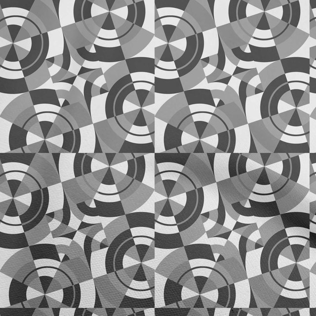 oneOone Viscose Chiffon Gray Fabric Geometrical Sewing Craft Projects Fabric Prints By Yard 42 Inch Wide