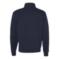 thumbnail image 3 of Jerzees Mens NuBlend Quarter Zip Cadet Collar Sweatshirt, M, J Navy, 3 of 3