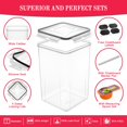 thumbnail image 4 of Extra Large Food Storage Containers with Lids-6.5L |220 OZ| 2PCS- CEKEE Large Airtight Plastic Food Canisters for Flour, Sugar, Rice, Cereal & Pasta, Bulk Food Storage fo, 4 of 8