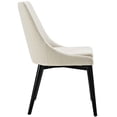 thumbnail image 2 of Modway Viscount 19" Solid Rubberwood and Fabric Dining Chair, Beige, 2 of 4