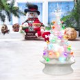 thumbnail image 1 of Gymax 14 Pouces Pré-Éclairé Décoration de Table Arbre de Noël Peint à la Main, 1 of 10