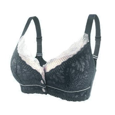 FhsagQ Bra Women's Bras Sleep Bras Women Casual Adjustable Lace Breathable Top Bra Underwear without Steel Ring Gathering and Adjusting Bra Women's Bras Plus Size Panties Black 40