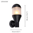 thumbnail image 2 of Xtricity - Outdoor Wall Light, Height 14.17 '', From The Graham Collection, Black, 2 of 3