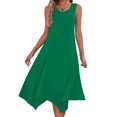 thumbnail image 2 of UPPADA Robe Maxi Débardeur à Ourlet en Pointe pour Femme, Été, Coupe Ample, Sans Manches, Col Ras du Cou, Robe d'Été Décontractée à Volants, Ligne A, Boho, Robe d'Été, Solde, Vert, m, 2 of 7
