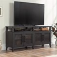 thumbnail image 4 of Sauder Tiffin Line Engineered Wood Entertainment Credenza in Raven Oak Finish, 4 of 15