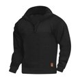 thumbnail image 1 of Homme Pull Décontracté Uni Mode Manches Longues Col Montant Blouse à Fermeture Éclair, 1 of 1
