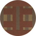 thumbnail image 1 of Ahgly Company Tapis d'Intérieur Lavable à la Machine, Carré, Transitionnel, Brun Pâle, Tapis de Zone, 3 Pieds Carré, 1 of 7