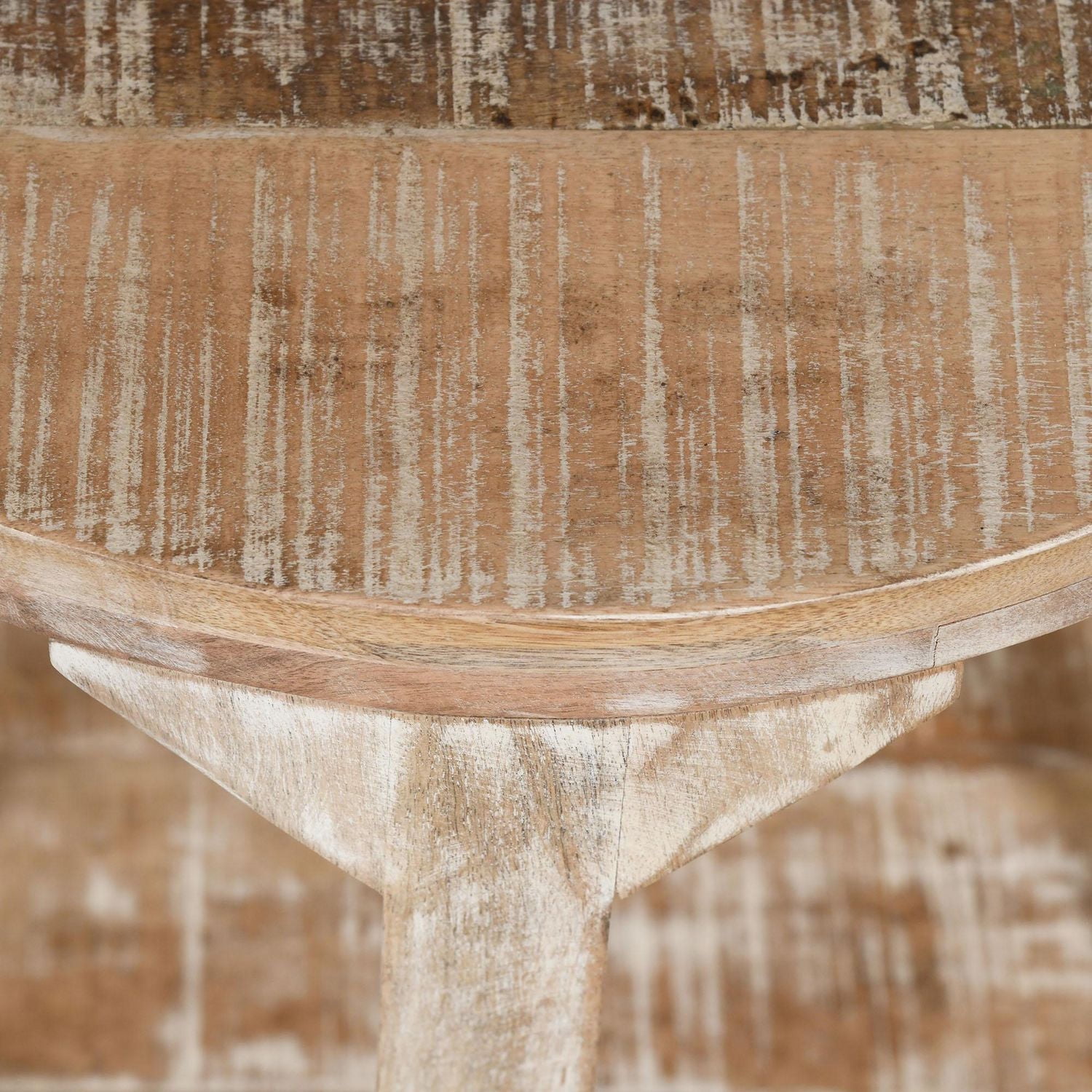 Table de salon rustique moderne en bois massif, naturel vieilli