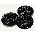 thumbnail image 3 of Inkdotpot Pack Of 100 Real Silver Foil Paper Tags Let Love Sparkle Wedding Favor Hang Tags, 3 of 6