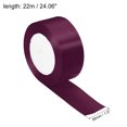 thumbnail image 2 of Unique Bargains 1.5" Wide 24 Yards Satin Ribbon Single Side Craft Roll Decoration Dark Purple, 2 of 6