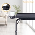 thumbnail image 3 of Plateau Télé Multifonction Pliable pour Lit et Sofa, Plateau de Souper Télé Portable Table pour Portable avec 6 Réglages de Hauteur et 3 Angles d'Inclinaison, Porte-Gobelet Intégré, 3 of 8