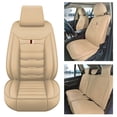 thumbnail image 1 of Maidao Car Seat Covers Full Set for FIAT for Tipo 2015-Present 5 Seats Leather Compatible Airbag Water Resistant Front Rear Cushion Protector Beige, 1 of 6