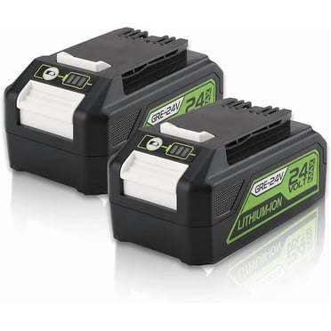 Lot de 2 Remplacement Green-works Batterie au Lithium 24V 4.0Ah 29842 29852 29322 BAG709 BAG710 20352 22232 2508302