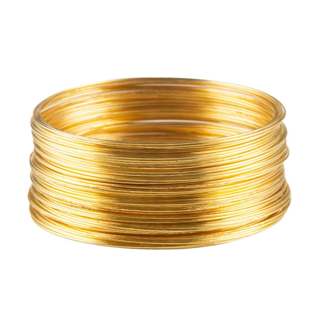jifeng 50 Loops Jewelry Wire Memory Wire Art Memory Steel Wire for Necklace Earring Gold
