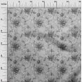 thumbnail image 3 of oneOone Cotton Silk Gray Fabric Floral Retro Craft Projects Decor Fabric Printed By The Yard 42 Inch Wide, 3 of 5