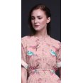 thumbnail image 3 of Bimba Robe Longue en Rayonne Rouge Baies & Oiseau Bulbul pour Femmes Boho Plage Cocktail Fête Robe Fendue maxi-Grande, 3 of 6
