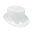 thumbnail image 2 of yuksok Chapeau Haut de Forme Costume Accessoire pour Performance sur Scène Festival Jeu de Rôle Blanc, 2 of 9