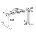 thumbnail image 3 of AnthroDesk Programmable Dual Motor Electric Sit Stand Desk (Grey Frame), 3 of 8