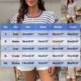 thumbnail image 3 of fheaev Hauts d'Été pour Femmes Manches Courtes Col Rond Décontracté Chic Ample Tunique Pull Mignon Tee-Shirts d'Entraînement Tenues de Vacances à la Plage T-Shirts d'Affaires Vêtements de Mode, 3 of 9