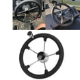 thumbnail image 4 of Boat Steering Wheel, 13.5in Durable 5-Spoke Steering Wheel Easy Installation  For Marine For Yacht, 4 of 8