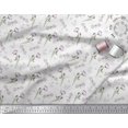 thumbnail image 2 of Soimoi White Poly Georgette Fabric Dragonfly & Floral Print Fabric by the Yard 52 Inch Wide, 2 of 6