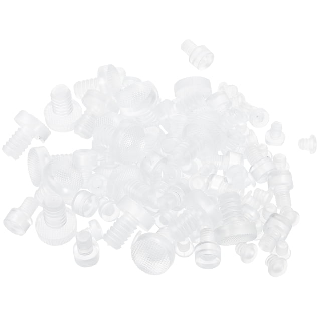 Miangastore 100 Pcs Pare-Chocs d'Armoire Ronds Transparents pour Meubles Réduction du Bruit