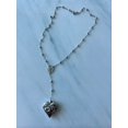 thumbnail image 4 of Lana Del Rey Collier Cœur avec Cuillère LDR Merch Chaîne de Serpents Pendentif Serpent LDR Collier Cœur en Acier Inoxydable - Argent, 4 of 5