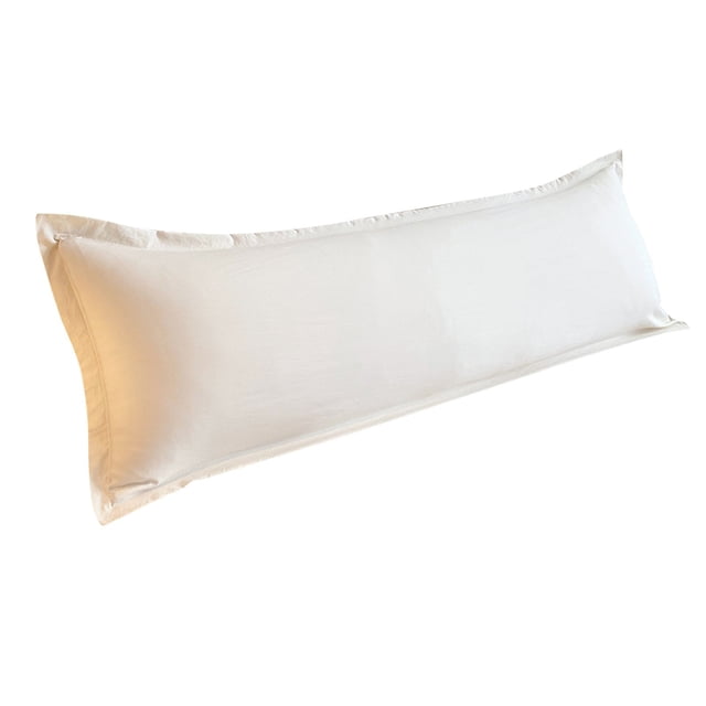 Pillow Case Clearance Brushed Microfiber Body Pillow Cover Soft And Cozy Full Body Pillowcase For Adults, Home Textile Pillow Case. A full-length body pillowcase in a solid neutral color, made from brushed microfiber for a soft and cozy feel. Designed for adults, this pillowcase is suitable for home use, offering a comfortable and decorative addition to bedding.