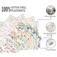 thumbnail image 4 of Vargottam Placemats- Placemat For Dining Table, Set Of 4- Printed & Reversible CottonNapkin-IndoorPlacematsFor Home & Kitchen Dining Table- Spring Flowers (Multicolor), 4 of 5