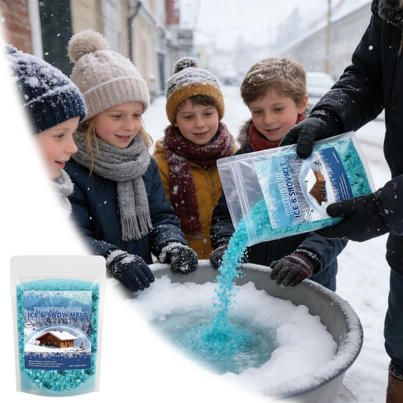 Agent de Fonte pour Glace 2026 100 g Glace Bleue Dégelée et Fondant Mélange de Roche à Action Rapide pour & Trottoirs