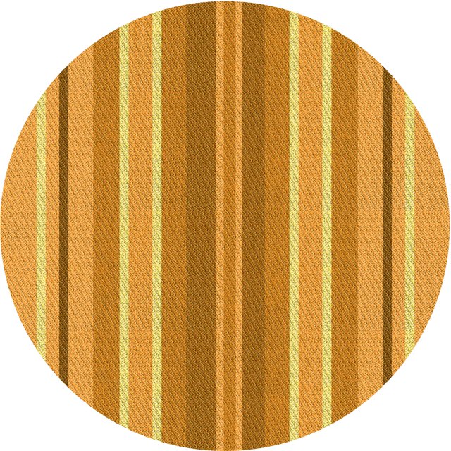 Ahgly Company Tapis Rond Lavable en Machine Intérieur Transitionnel Orange Néon, 7 Pieds Rond