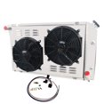 thumbnail image 4 of 4 Row All Aluminum Radiator+2X12" Fans Shroud+Thermostat Kits For 1977-1982 Chevy Corvette C3 350 305 V8, 4 of 4