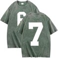 thumbnail image 2 of Pisexur 67 Chandail Col Rond Drôle Six Sept 6 7 Mème Gén Alpha Argot T-Shirt Vert Armée,G, 2 of 5
