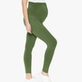 thumbnail image 4 of Kcodviy Women Maternity Casual Solid Maternity Clothes for Women Fall Color Elastic Control Hight Maternity Business Clothes Waist Long Pants Leggings Maternity Women Pants Soft Pants, 4 of 9