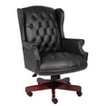 thumbnail image 1 of Pemberly Row Traditional High Back Faux Leather Tufted Executive Chair in Black, 1 of 5