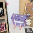 thumbnail image 2 of Fashion Student Tutorial Bag Kawaii Women Large Shoulder Messenger Bag (Blue), 2 of 10